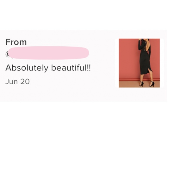 Lace Detail Backless Black Midi Pencil Dress - Picture 7 of 9